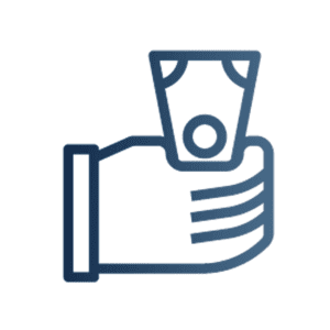 holding money icon