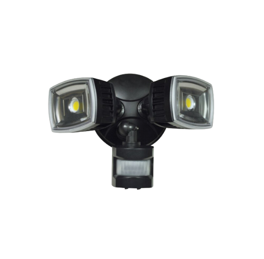 Black Floodlight with motion sensor 